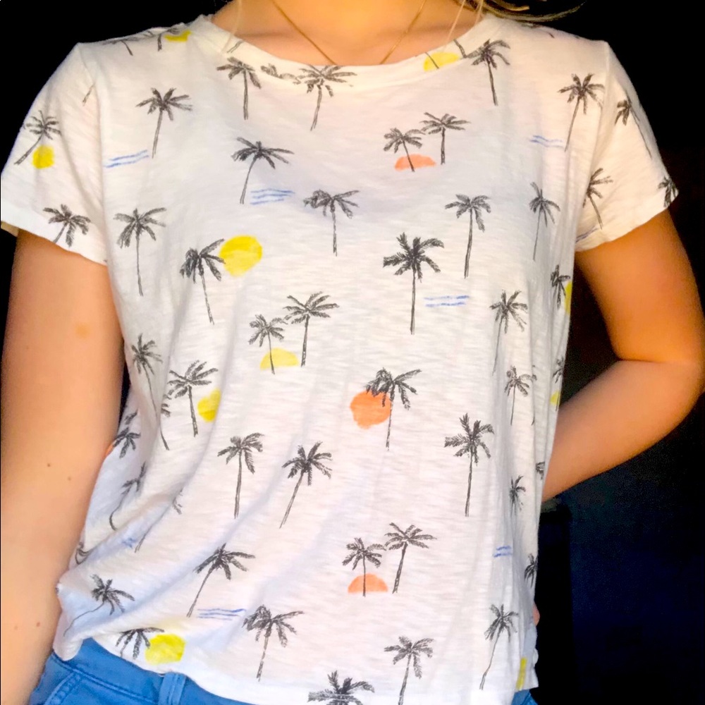 White sunset t-shirt